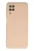 Newface Samsung Galaxy A12 Kılıf Nano içi Kadife Silikon - Pudra