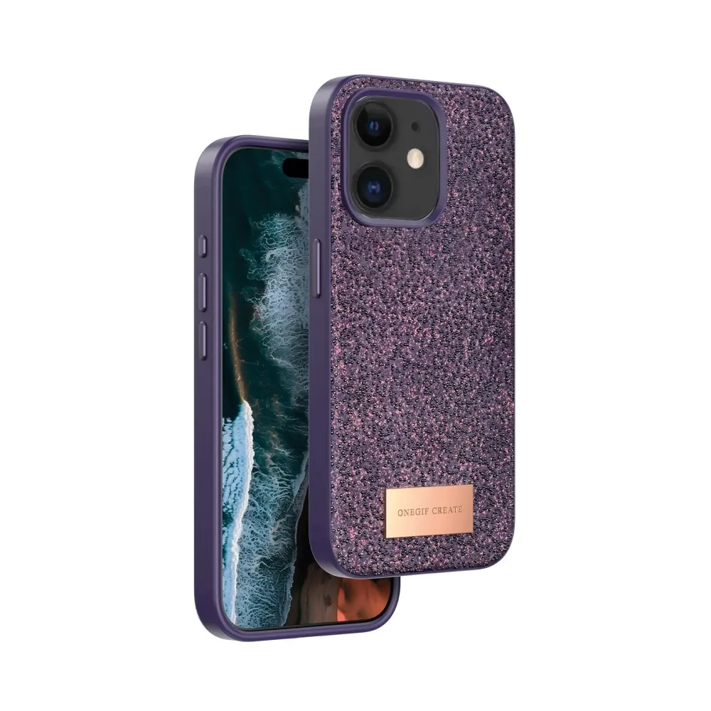 Onegif Iphone 11 Bright Simli Kapak - Derin Mor