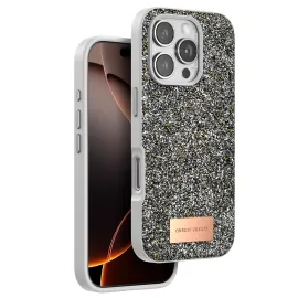 Onegif Iphone 16 Pro Max Bright Simli Kapak - Gümüş