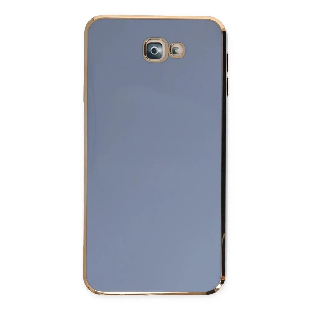 Newface Samsung Galaxy J7 Prime Kılıf Volet Silikon - Mavi