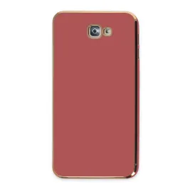 Newface Samsung Galaxy J7 Prime Kılıf Volet Silikon - Kırmızı