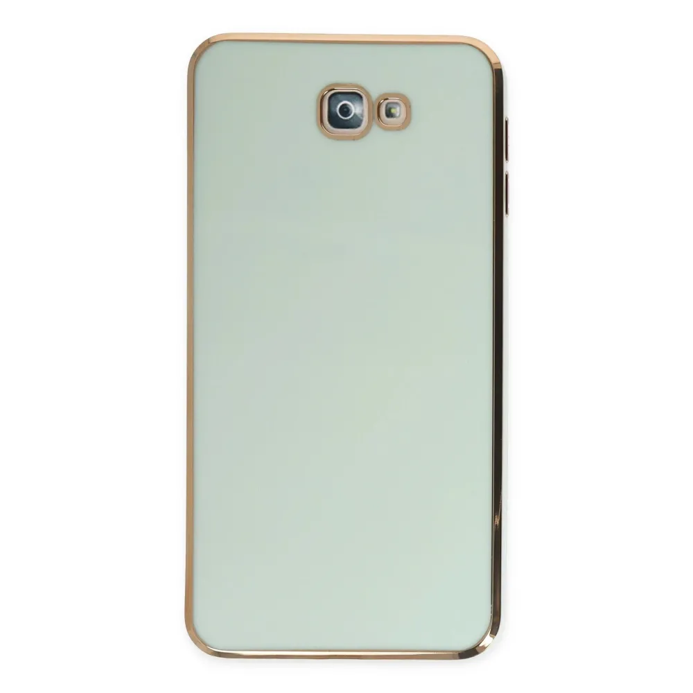 Newface Samsung Galaxy J7 Prime Kılıf Volet Silikon - Açık Yeşil