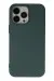 Newface iPhone 14 Pro Max Kılıf Nano içi Kadife Silikon - Koyu Yeşil