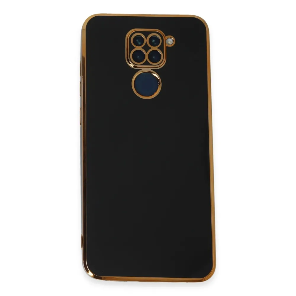 Newface Xiaomi Redmi Note 9 Kılıf Volet Silikon - Siyah