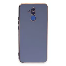Newface Huawei Mate 20 Lite Kılıf Volet Silikon - Mavi