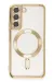 Newface Samsung Galaxy S22 Kılıf Kross Magneticsafe Kapak - Gold