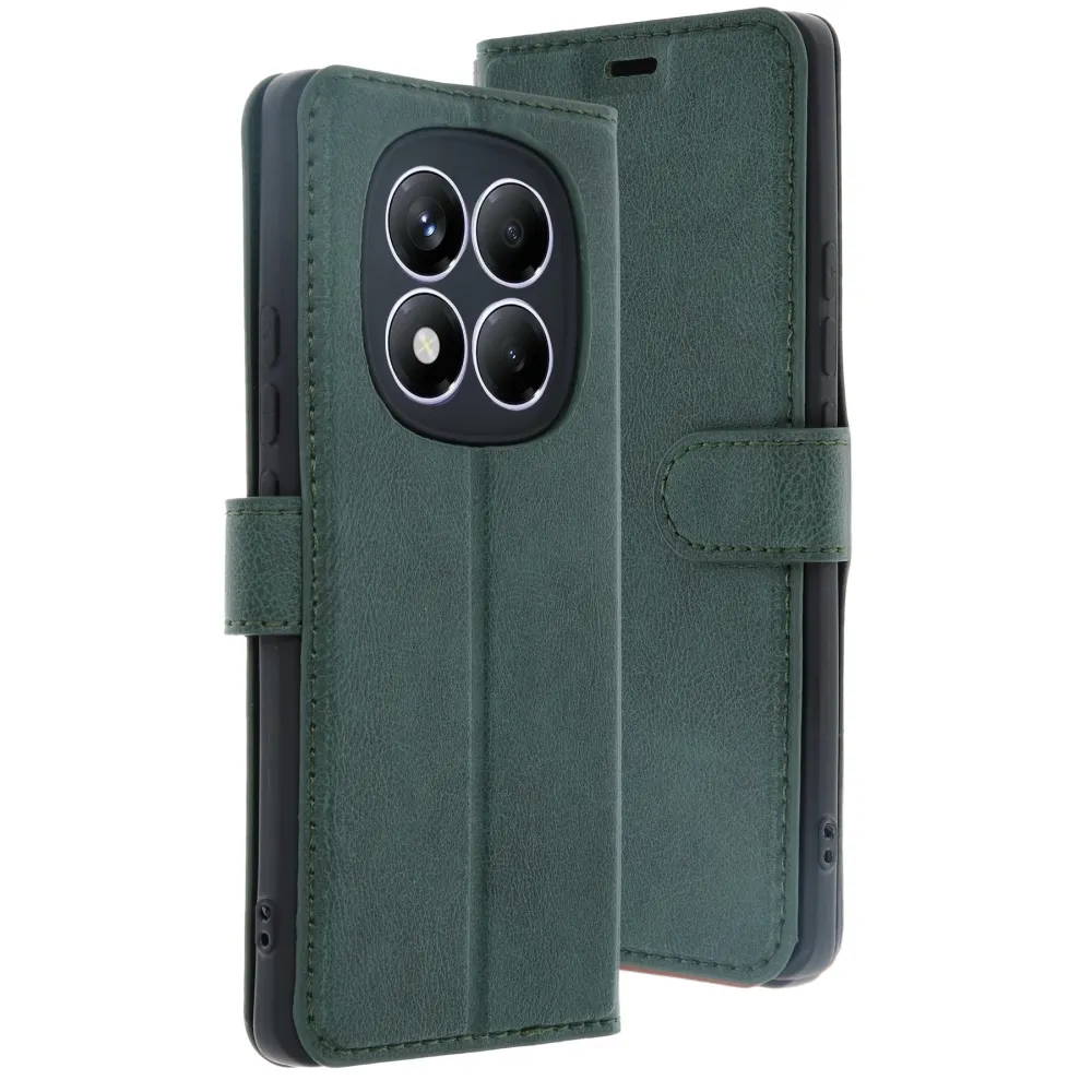 Newface Xiaomi Redmi Note 14 Pro 4G Kılıf Trend S Plus Kapaklı Kılıf - Yeşil