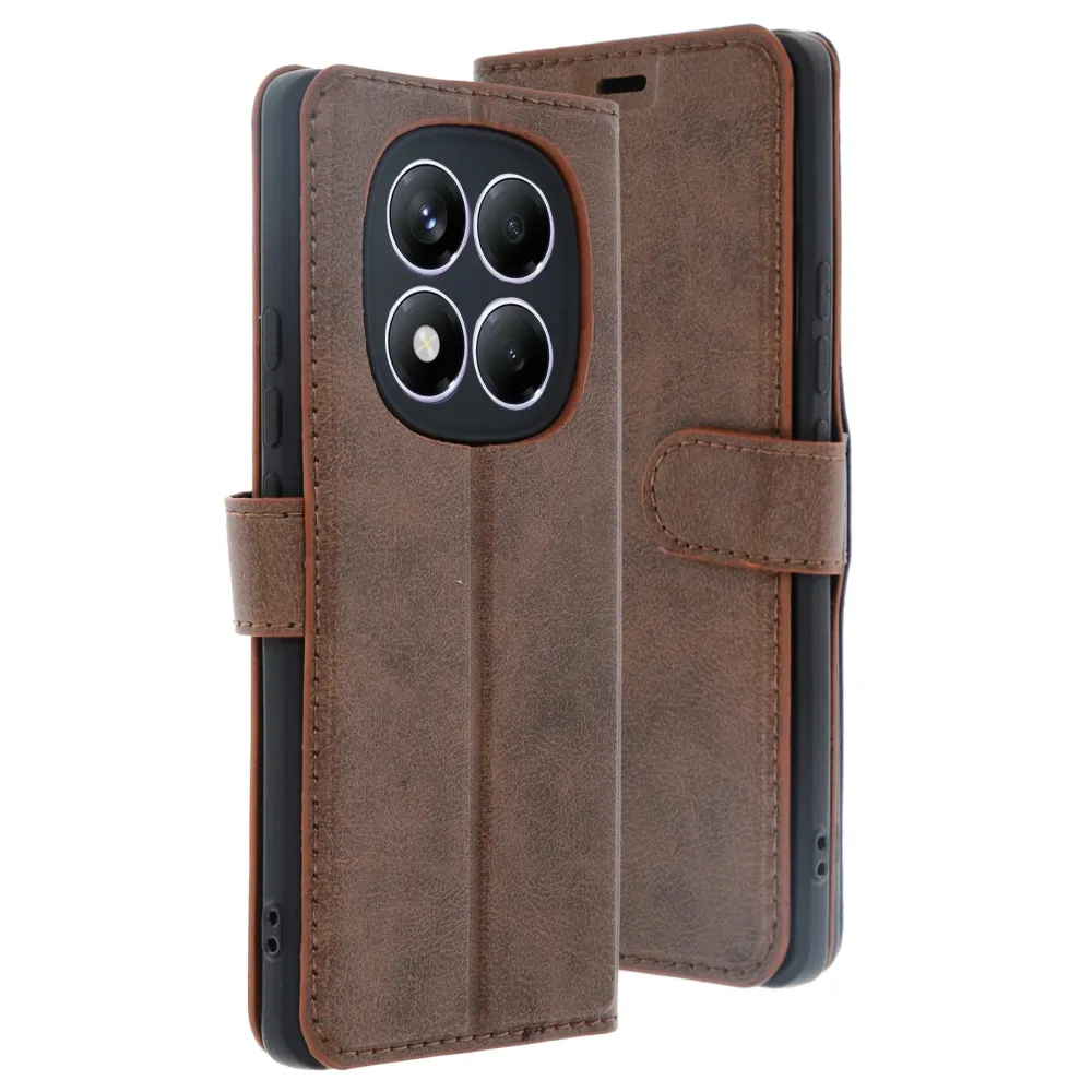 Newface Xiaomi Redmi Note 14 Pro 4G Kılıf Trend S Plus Kapaklı Kılıf - Taba