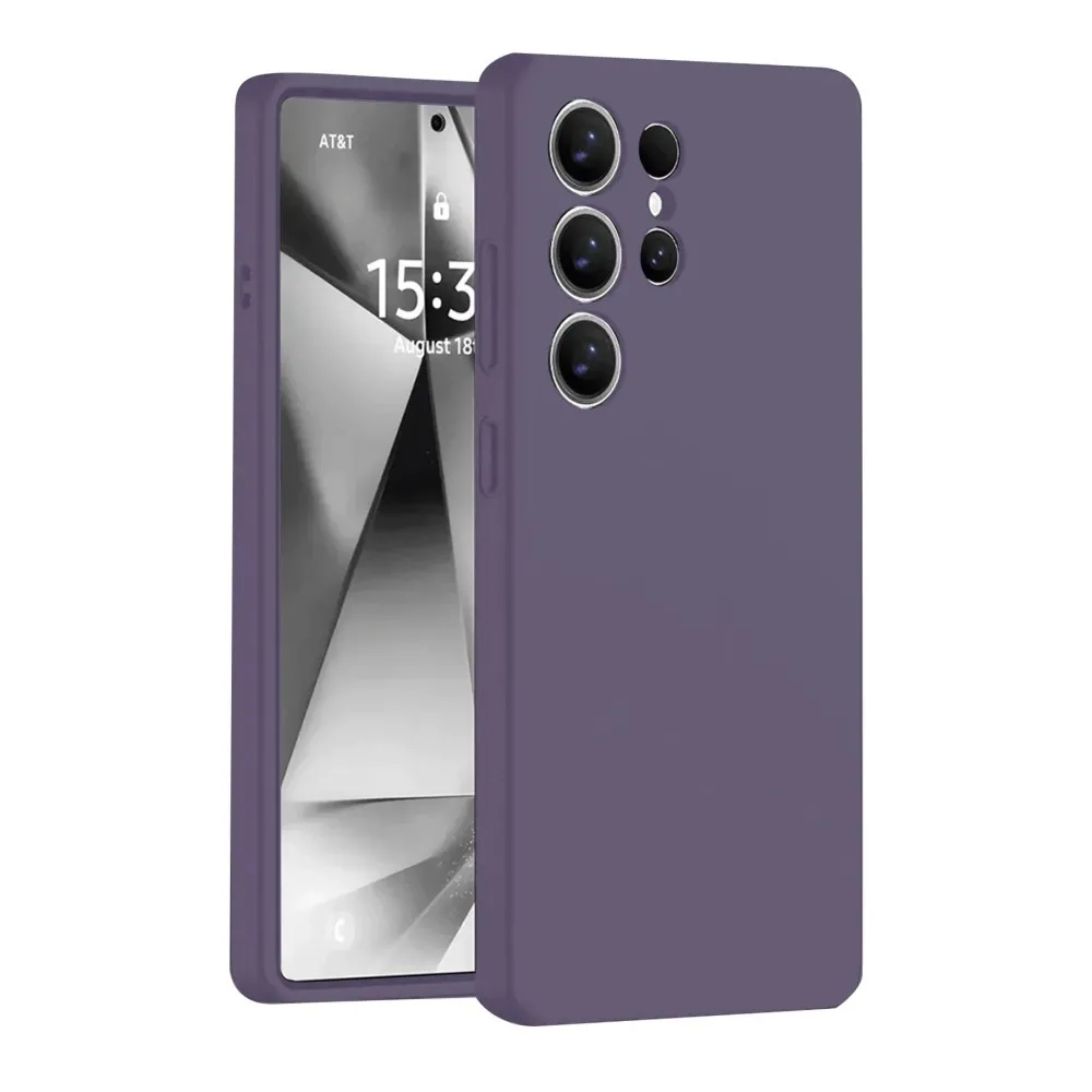 Newface Samsung Galaxy S25 Ultra Kılıf Nano Içi Kadife Silikon - Mor
