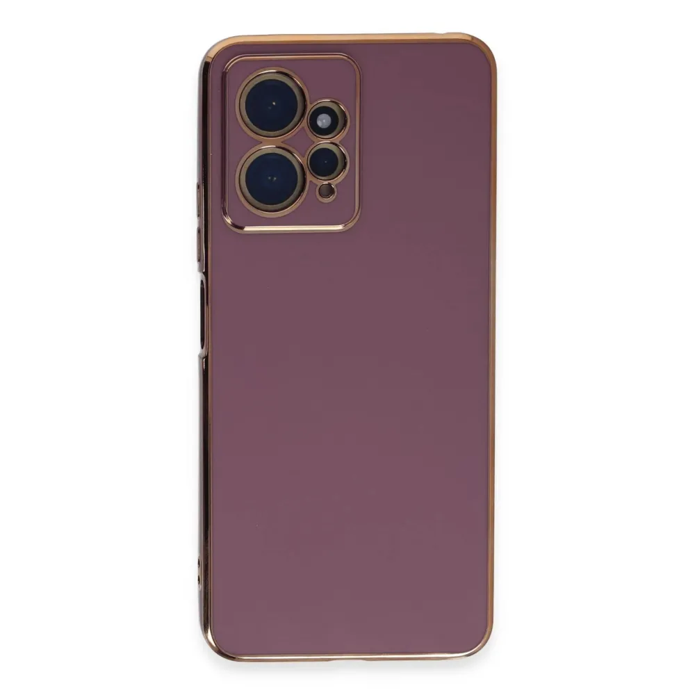 Newface Xiaomi Redmi Note 12 4G Kılıf Volet Silikon - Mor