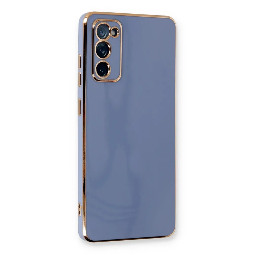 Newface Samsung Galaxy S20 Fe Kılıf Volet Silikon - Mavi