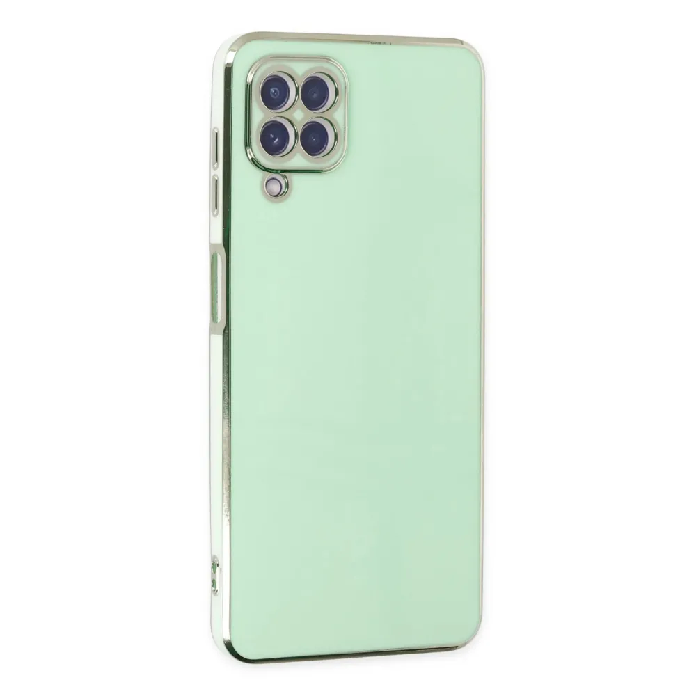 Newface Samsung Galaxy A22 Kılıf Volet Silikon - Açık Yeşil