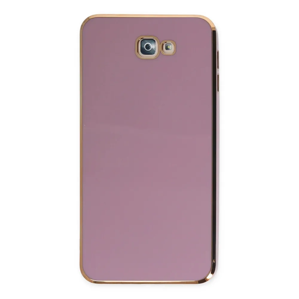 Newface Samsung Galaxy J7 Prime Kılıf Volet Silikon - Mor