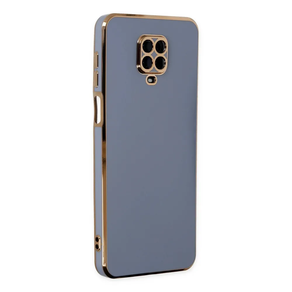 Newface Xiaomi Redmi Note 9 Pro Kılıf Volet Silikon - Mavi