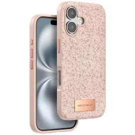 Onegif Iphone 16 Plus Bright Simli Kapak - Pembe