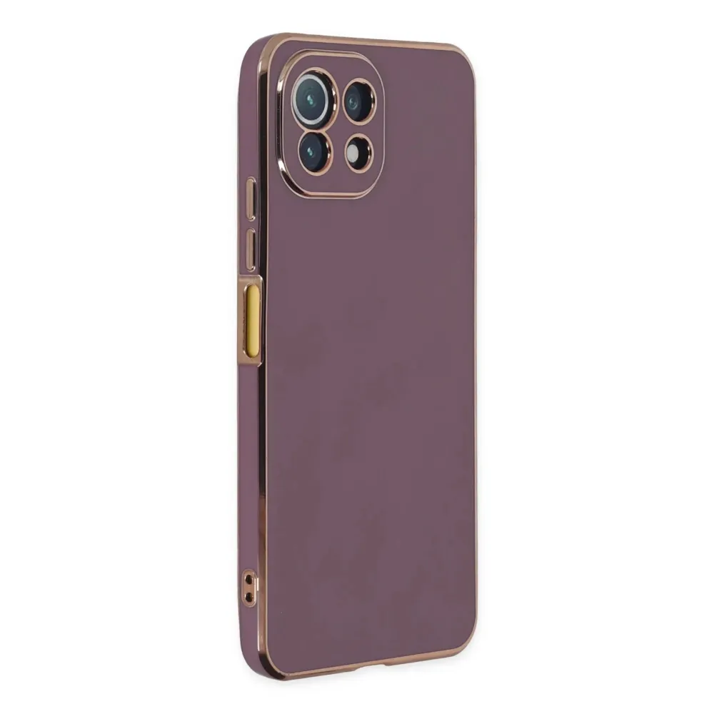Newface Xiaomi Mi 11 Lite Kılıf Volet Silikon - Mor
