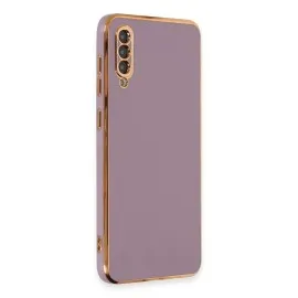 Newface Samsung Galaxy A50 Kılıf Volet Silikon - Mor