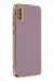 Newface Samsung Galaxy A50 Kılıf Volet Silikon - Mor