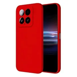 Newface Xiaomi Mi 14T Pro Kılıf Nano içi Kadife Silikon - Kırmızı