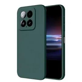 Newface Xiaomi Mi 14T Pro Kılıf Nano içi Kadife Silikon - Koyu Yeşil