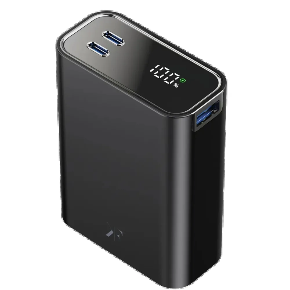 Newface PW501 20.000 mAh Dijital Göstergeli 2 Adet 45W Type-C ve 22.5W USB Çıkışlı Şarj PD Hızlı Şarj Magsafe Powerbank - Siyah