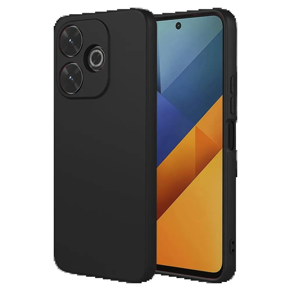 Newface Xiaomi Redmi 13 4G Kılıf Nano içi Kadife Silikon - Siyah
