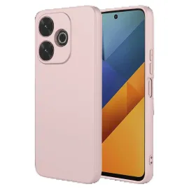 Newface Xiaomi Redmi 13 4G Kılıf Nano içi Kadife Silikon - Pudra