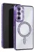 Newface Samsung Galaxy S25 Edge Joke Simli Magneticsafe Kılıf - Derin Mor
