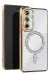 Newface Samsung Galaxy S25 Edge Joke Simli Magneticsafe Kılıf - Gold