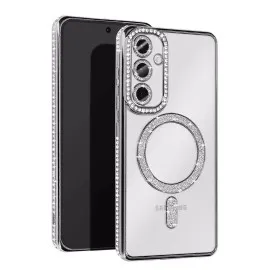 Newface Samsung Galaxy S25 Edge Joke Simli Magneticsafe Kılıf - Gümüş