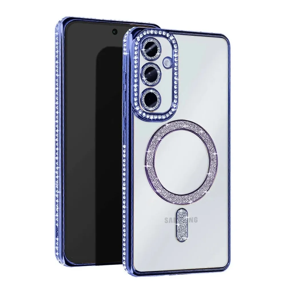 Newface Samsung Galaxy S25 Edge Joke Simli Magneticsafe Kılıf - Mavi