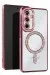 Newface Samsung Galaxy S25 Edge Joke Simli Magneticsafe Kılıf - Pembe