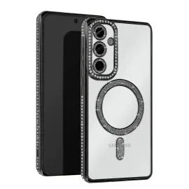 Newface Samsung Galaxy S25 Edge Joke Simli Magneticsafe Kılıf - Siyah