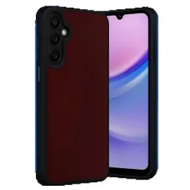 Newface Samsung Galaxy M15 Kılıf Aras Deri Kapak - Bordo