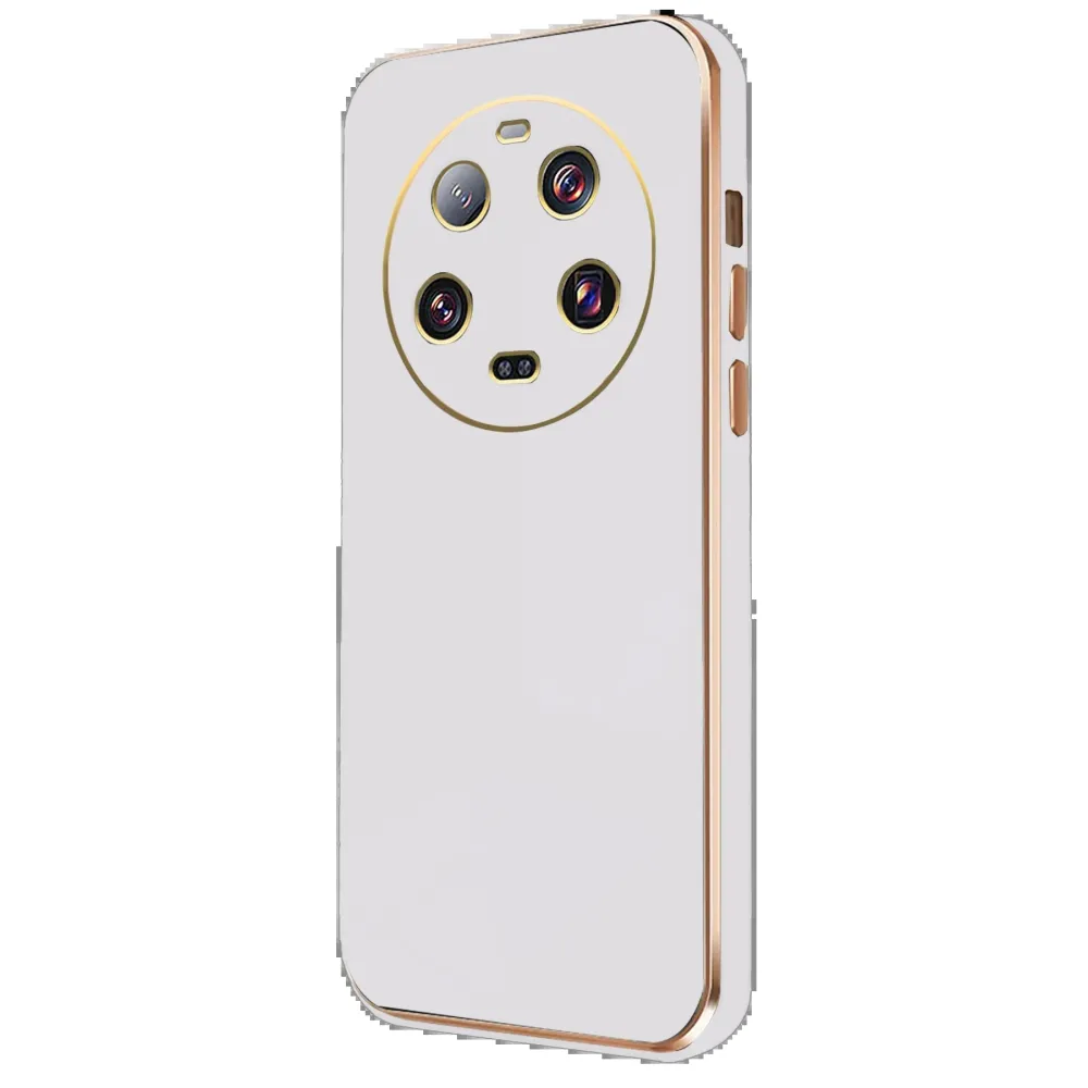 Newface Xiaomi Mi 14 Ultra Kılıf Volet Silikon - Beyaz