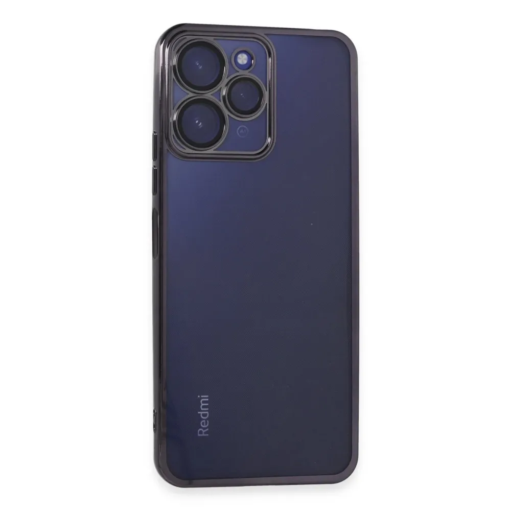 Newface Xiaomi Redmi 12 Kılıf Razer Lensli Silikon - Mor