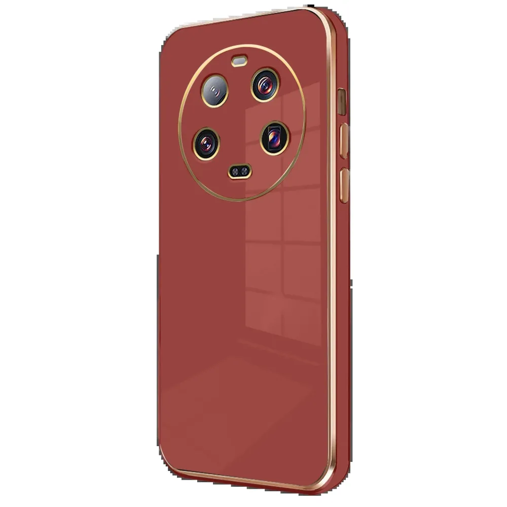 Newface Xiaomi Mi 14 Ultra Kılıf Volet Silikon - Kırmızı