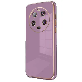 Newface Xiaomi Mi 14 Ultra Kılıf Volet Silikon - Mor