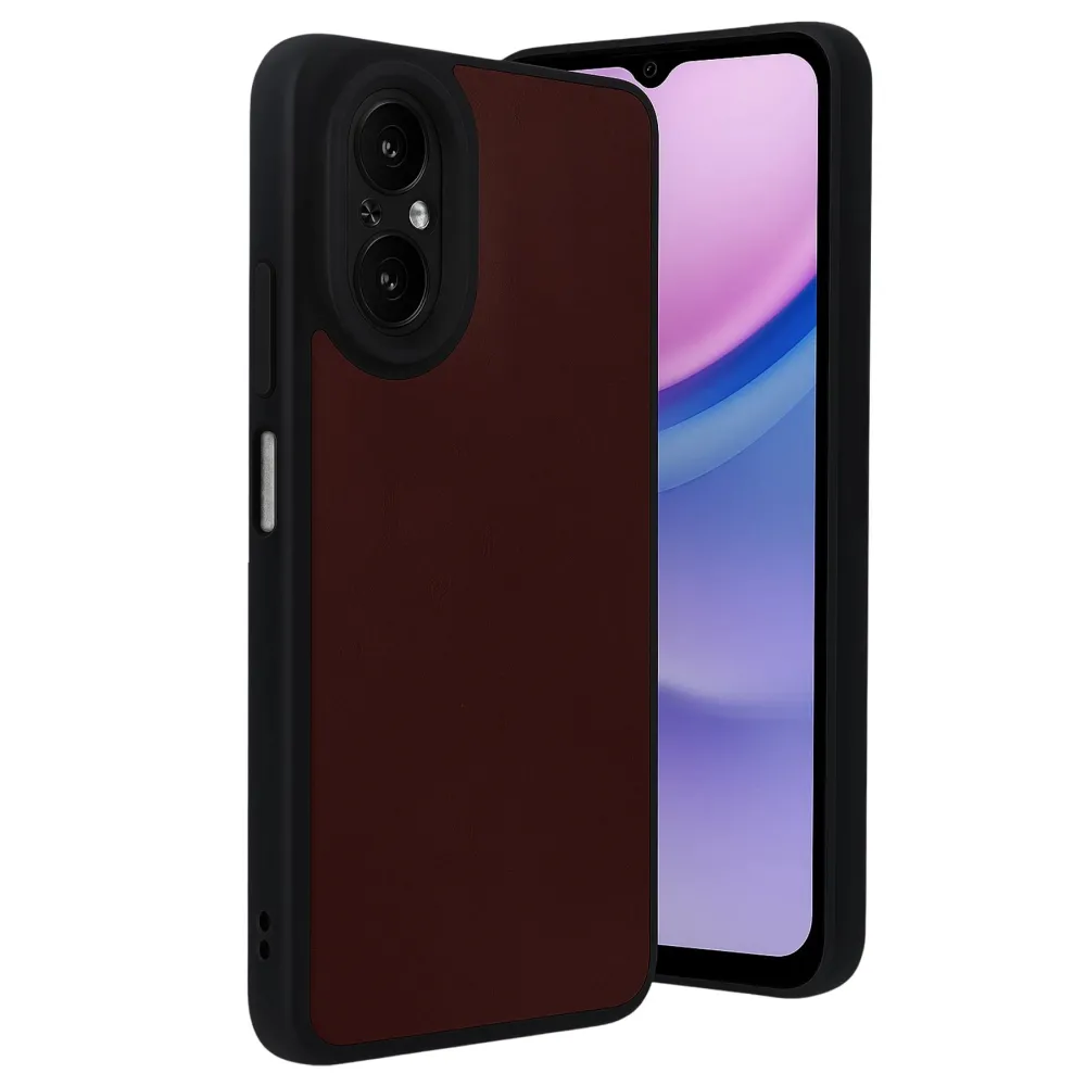 Newface Realme 12 Lite Kılıf Aras Deri Kapak - Bordo