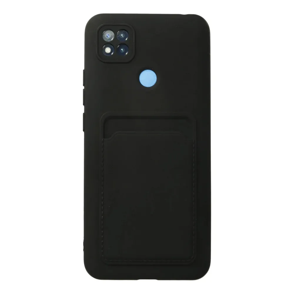 Newface Xiaomi Redmi 9C Kılıf Kelvin Kartvizitli Silikon - Siyah