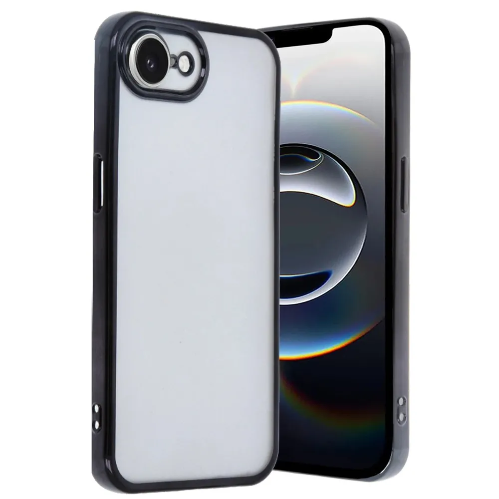 Newface Iphone 16E Kılıf Razer Lensli Silikon - Siyah