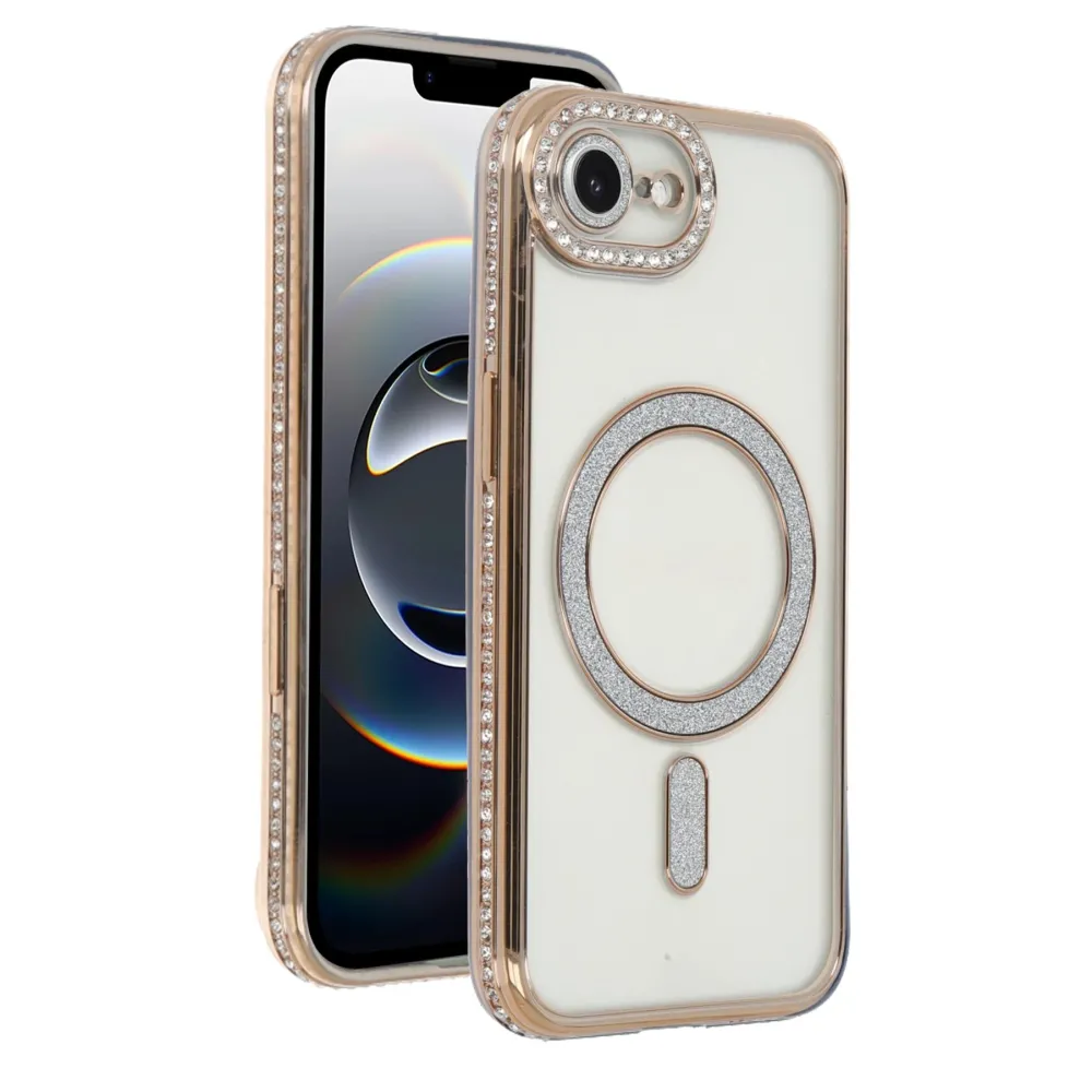 Newface Apple Iphone 16E Joke Simli Magneticsafe Kılıf - Gold