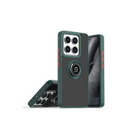 Newface Xiaomi Mi 15 Kılıf Montreal Yüzüklü Silikon Kapak - Yeşil