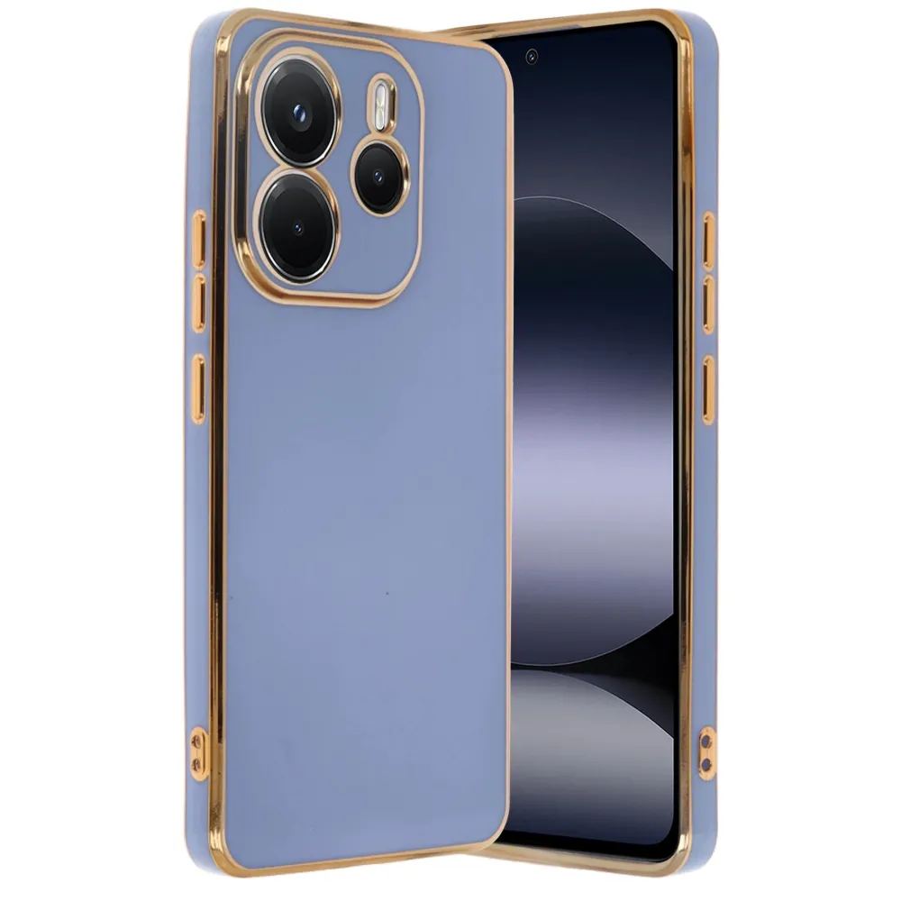 Newface Xiaomi Redmi Note 14 4G Kılıf Volet Silikon - Mavi