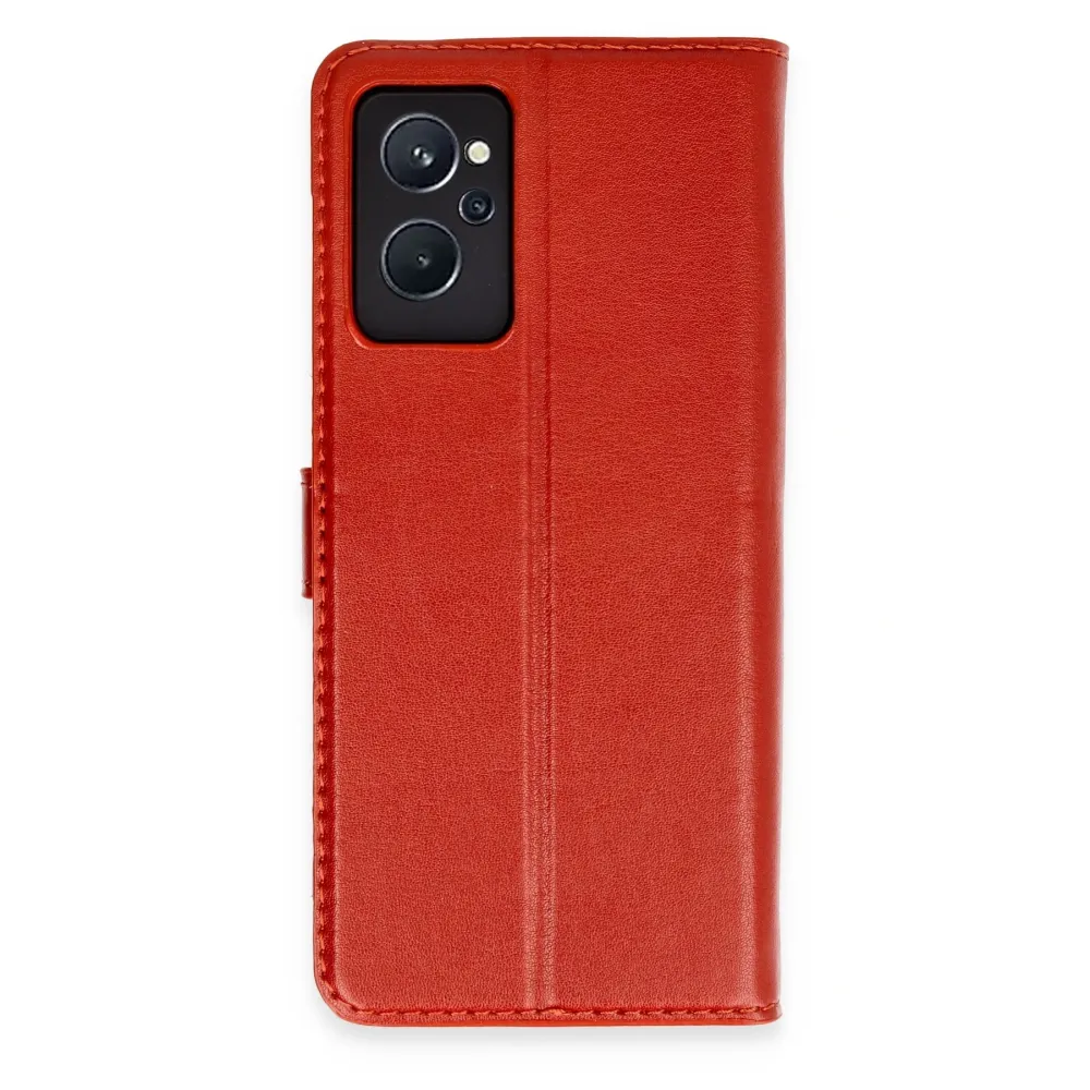 Newface Realme 9I Trend S Plus Kapaklı Kılıf - Kırmızı