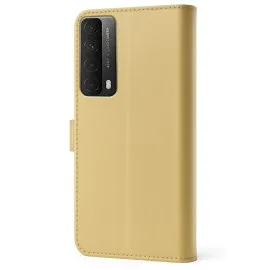 Newface Huawei P Smart 2021 Kılıf Trend S Plus Kapaklı Kılıf - Gold