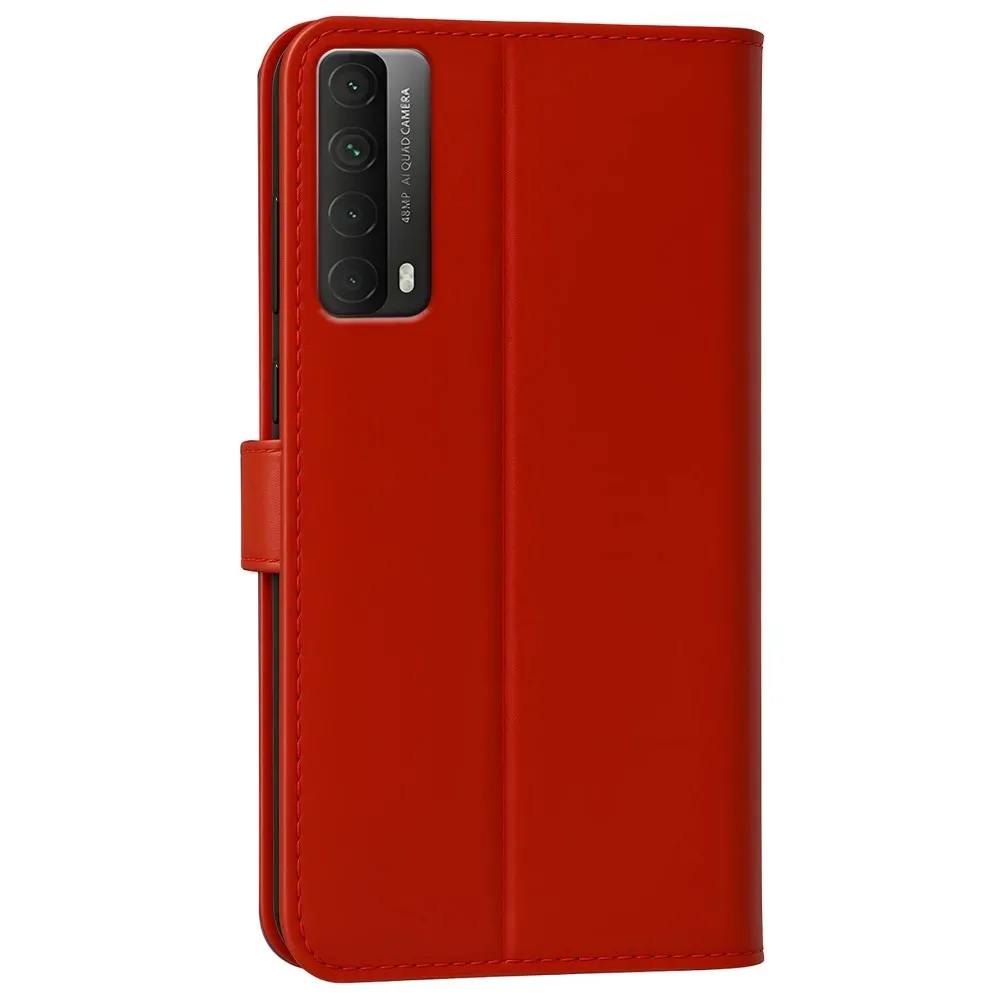 Newface Huawei P Smart 2021 Kılıf Trend S Plus Kapaklı Kılıf - Kırmızı