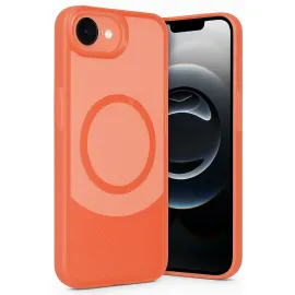 Newface Iphone 16E Kılıf Maya Karbon Kapak - Kırmızı