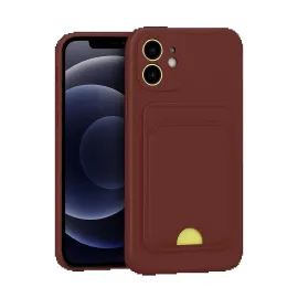 Newface Iphone 11 Kılıf Kelvin Kartvizitli Silikon - Bordo