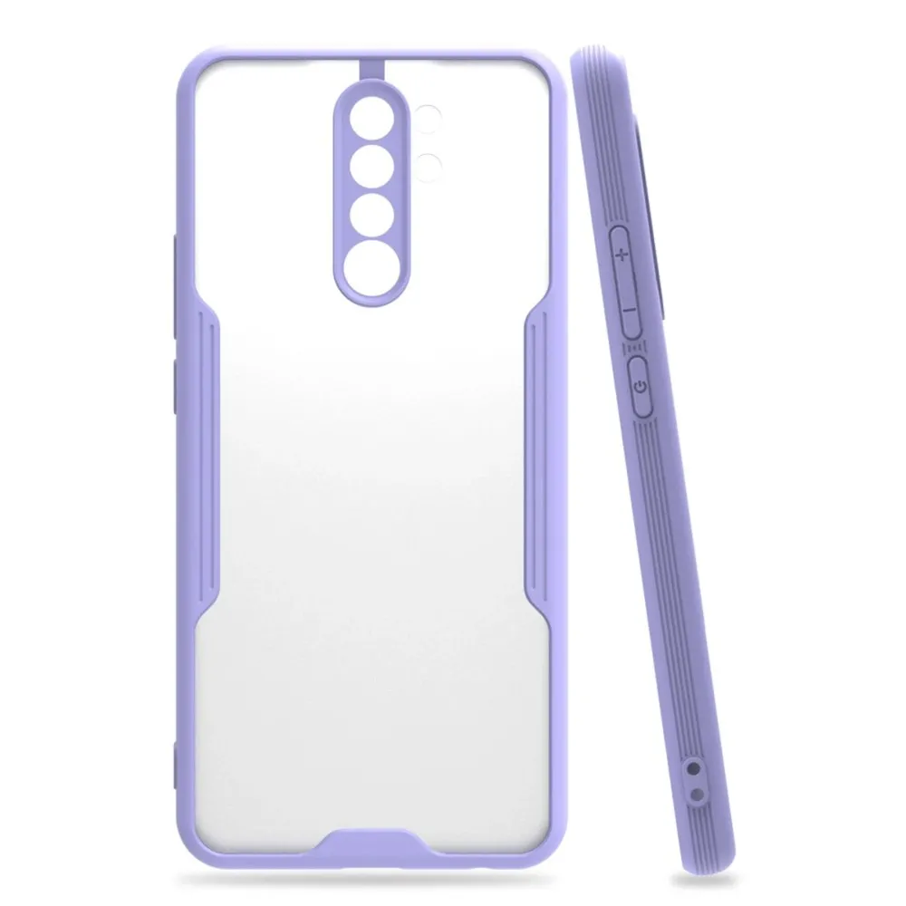 Newface Xiaomi Redmi Note 8 Pro Kılıf Platin Silikon - Lila